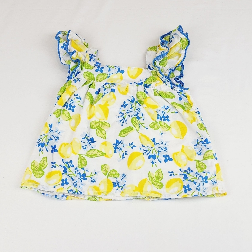 Isaac Mizrahi Lemon Print Girl Blouse